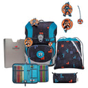 DerDieDas ErgoFlex Tiny - Schulranzen Set 5tlg. 900g (Ninja Fighter) - Markenkoffer