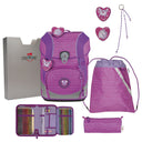 DerDieDas ErgoFlex Tiny - Schulranzen Set 5tlg. 900g (Purple Unicorn) - Markenkoffer