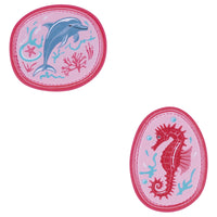 DerDieDas Zubehör - Wechselbuttons 2tlg. (Coral Reef) - Markenkoffer