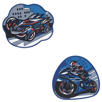 DerDieDas Zubehör - Wechselbuttons 2tlg. (Turbo Speed) - Markenkoffer