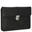 D&N Easy Business - Schreibmappe 27 cm Leder (schwarz) - Markenkoffer