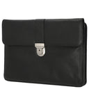 D&N Easy Business - Schreibmappe 27 cm Leder (schwarz) - Markenkoffer