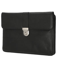 D&N Easy Business - Schreibmappe 27 cm Leder (schwarz) - Markenkoffer