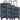 D&N Travel Line 4300 - Trolley - Set 3tlg. (dunkelblau) - Markenkoffer