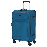 D&N Travel Line 9204 - 4 - Rollen - Trolley M 66 cm erw. (blau) - Markenkoffer