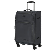 D&N Travel Line 9204 - 4 - Rollen - Trolley M 66 cm erw. (grau) - Markenkoffer