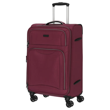 D&N Travel Line 9204 - 4 - Rollen - Trolley M 66 cm erw. (purple) - Markenkoffer