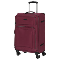 D&N Travel Line 9204 - 4 - Rollen - Trolley M 66 cm erw. (purple) - Markenkoffer