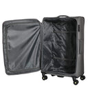 D&N Travel Line 9704 - 4 - Rollen - Trolley L 78 cm erw. (grey) - Markenkoffer