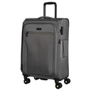 D&N Travel Line 9704 - 4 - Rollen - Trolley M 68 cm erw. (grey) - Markenkoffer