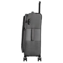 D&N Travel Line 9704 - 4 - Rollen - Trolley M 68 cm erw. (grey) - Markenkoffer