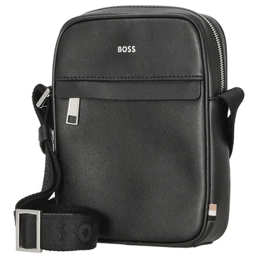 BOSS Zair Ns Zip - Umhängetasche Leder 21 cm (schwarz) - Markenkoffer