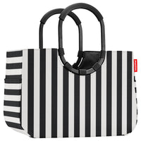 reisenthel shopping loopshopper L - Einkaufstasche mit Bügel 46 cm (summerstripes black)