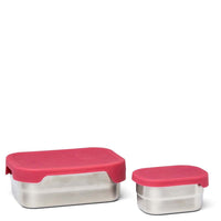 Ergobag Zubehör - Brotzeitbox Edelstahl 2tlg. 16 cm (Prinzessin) - Ansicht 2