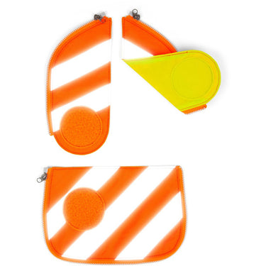 Ergobag Zubehör Cubo Light - Sicherheitsset 3tlg. (bis Modell 2018) (orange) - Markenkoffer