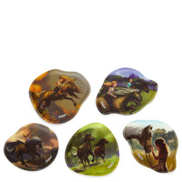 Ergobag Zubehör Klettie - Kontur Set 5 tlg. (Pferdefreunde)