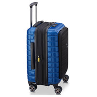 Delsey Paris Shadow 5.0 - 4-Rollen-Kabinentrolley mit Vortasche S 55 cm erw. USB (blau) - Ansicht 3