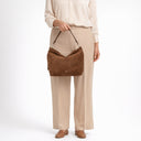 abro Ebony Suede - Beuteltasche 28 cm (wood) - Ansicht 7