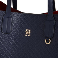 Tommy Hilfiger Icon Satchel Mono - Sac à main 38 cm (space blue)