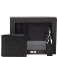 BOSS Men Derwil GB Geschenkset - Geldbörse 4cc und Schlüsselring 11 cm (black)