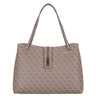 Guess Yvonne Logo Tote - Shopper L 45 cm (latte logo)