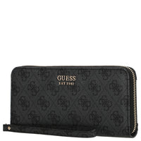 Guess Brenton SLG Large Zip Around - Geldbörse 12cc 21 cm (coal logo) - Ansicht 4