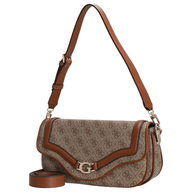 Guess Dea Flap - Schultertasche (latte logo) - Markenkoffer