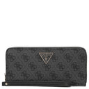 Guess Laurel II SLG Large Zip Around - Geldbörse 12cc 20.5 cm (coal logo) - Markenkoffer