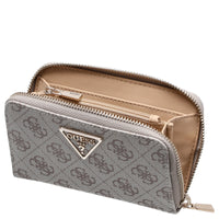 Guess Laurel II SLG Medium Zip Around - Geldbörse 4cc 14.5 cm (dark taupe logo) - Markenkoffer