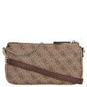 Guess Noelle II DBL - Umhängetasche 24 cm (latte logo/brown) - Markenkoffer