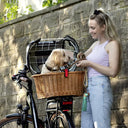 KLICKfix Doggy Basket 40 - Hundefahrradkorb (Korbklip) 52 cm (braun) - Ansicht 3