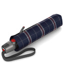 Knirps T.200 M Duomatic - Taschenschirm Regenschirm (check navy) - Markenkoffer