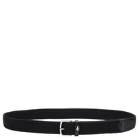 Lacoste Casual - Stretchgürtel 3.5 cm (black, 110 cm) - Markenkoffer