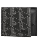 Lacoste The Blend Geschenkset - Geldbörse 3cc und Schlüsselring (monogram noir gris) - Markenkoffer