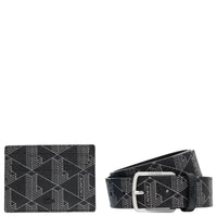 Lacoste The Blend Geschenkset - Kreditkartenetui und Gürtel (palm green, 115 cm)