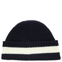 Lacoste Unisex Beanie - Mütze aus gerippter Wolle (navy blue/flour) - Ansicht 2