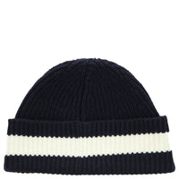 Lacoste Unisex Beanie - Mütze aus gerippter Wolle (navy blue/flour) - Ansicht 2