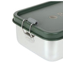 Lässig Lunchbox Stainless Steel Solid 18 cm - Brotzeitbox (Bold Dark Olive) - Markenkoffer
