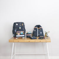 Lässig School Set Boxy Unique - Schulranzen Set 7tlg. (Dark Blue Ocean Edition) - Ansicht 2