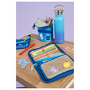 Lässig School Set Boxy Unique - Schulranzen Set 7tlg. (Gradient Green/Blue) - Markenkoffer