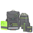 Lässig School Set Slim Unique - Schulranzen Set 7tlg. (Anthracite) - Markenkoffer