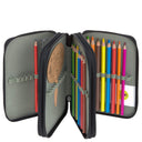 Lässig School Triple Pencil Case - Mäppchen (Unique Black) - Markenkoffer