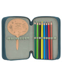 Lässig School Triple Pencil Case - Mäppchen (Unique Dark Green) - Markenkoffer