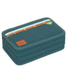 Lässig School Triple Pencil Case - Mäppchen (Unique Dark Green)