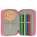 Lässig School Triple Pencil Case - Mäppchen (Unique Pink) - Markenkoffer