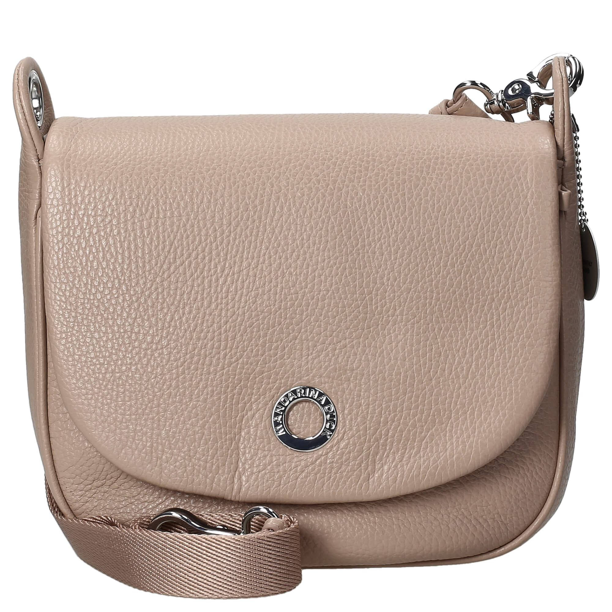 Mandarina Duck Mellow Leather Umhängetasche 23 cm warm taupe