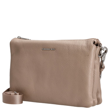 Mandarina Duck Mellow Leather - Umhängetasche 28 cm (warm taupe) - Markenkoffer