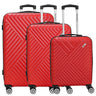 Paradise by CHECK.IN Kingston - 4 - Rollen - Trolley Set 3tlg. (rot) - Markenkoffer