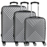 Paradise by CHECK.IN Kingston - 4 - Rollen - Trolley Set 3tlg. (silber) - Markenkoffer