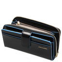 Piquadro Blue Square - Damengeldbörse 12cc 17.5 cm (black) - Markenkoffer